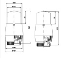 Głowica termostatyczna M28x1,5 Prestige biała