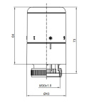 Głowica termostatyczna TUCAN GS.10-10C czarny mat