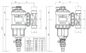 Filtr magnetyczny Hydro-Cyklonowy 1 BRASS FORM