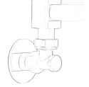 Zawór termostatyczny ELEGANT kątowy biały mat All in One Pex 16mm