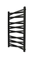 Grzejnik łazienkowy Łezka 3DX 1205/540 Regnis czarny mat