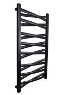 Grzejnik łazienkowy Łezka 3DX 1520/440 Regnis czarny mat