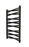 Grzejnik łazienkowy Łezka 3DX 480/440 Regnis czarny mat