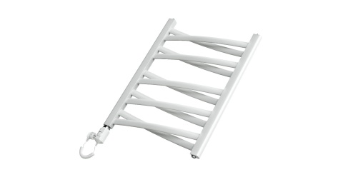 Grzejnik łazienkowy Łezka 3DX 1205/440 Regnis biały mat