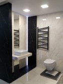 Grzejnik dekoracyjny MiX Kalipso 1400/440mm czarny str Regnis